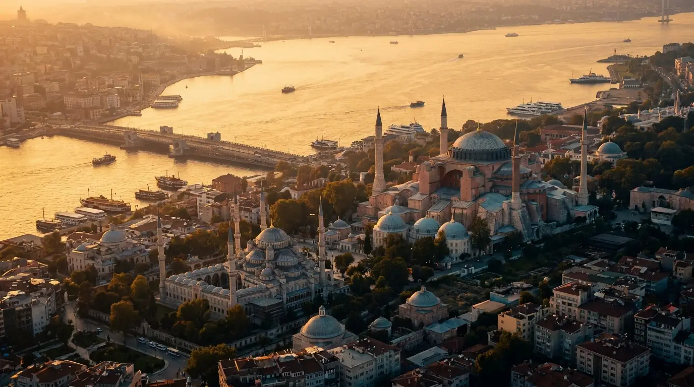 Istanbul au coucher du soleil